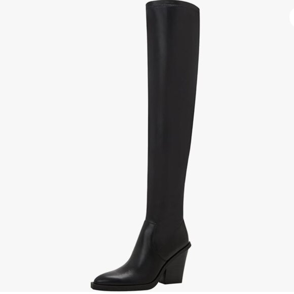 Katy Perry Citygurl Stretch Boot | Over-the-Knee Chunky Heel | Black | Size 9.5 - Picture 1 of 11